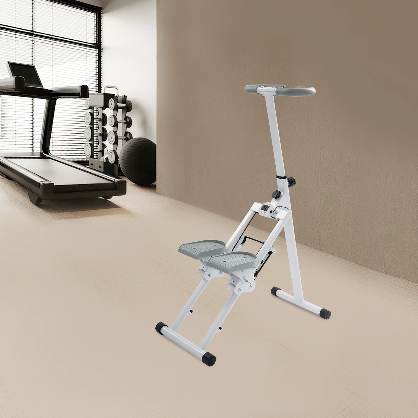 Foldable Stair Stepper, Indoor Vertical Stair Climbing Machine for Full-Body Workout