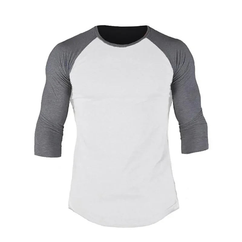 Clothing Gym Bodybuilding Solid Color T-shirt