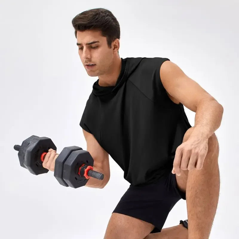 Basketball Hooded Vest Men