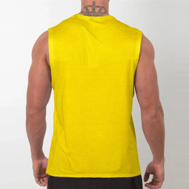 Mens Running Sleeveless Sport Tops