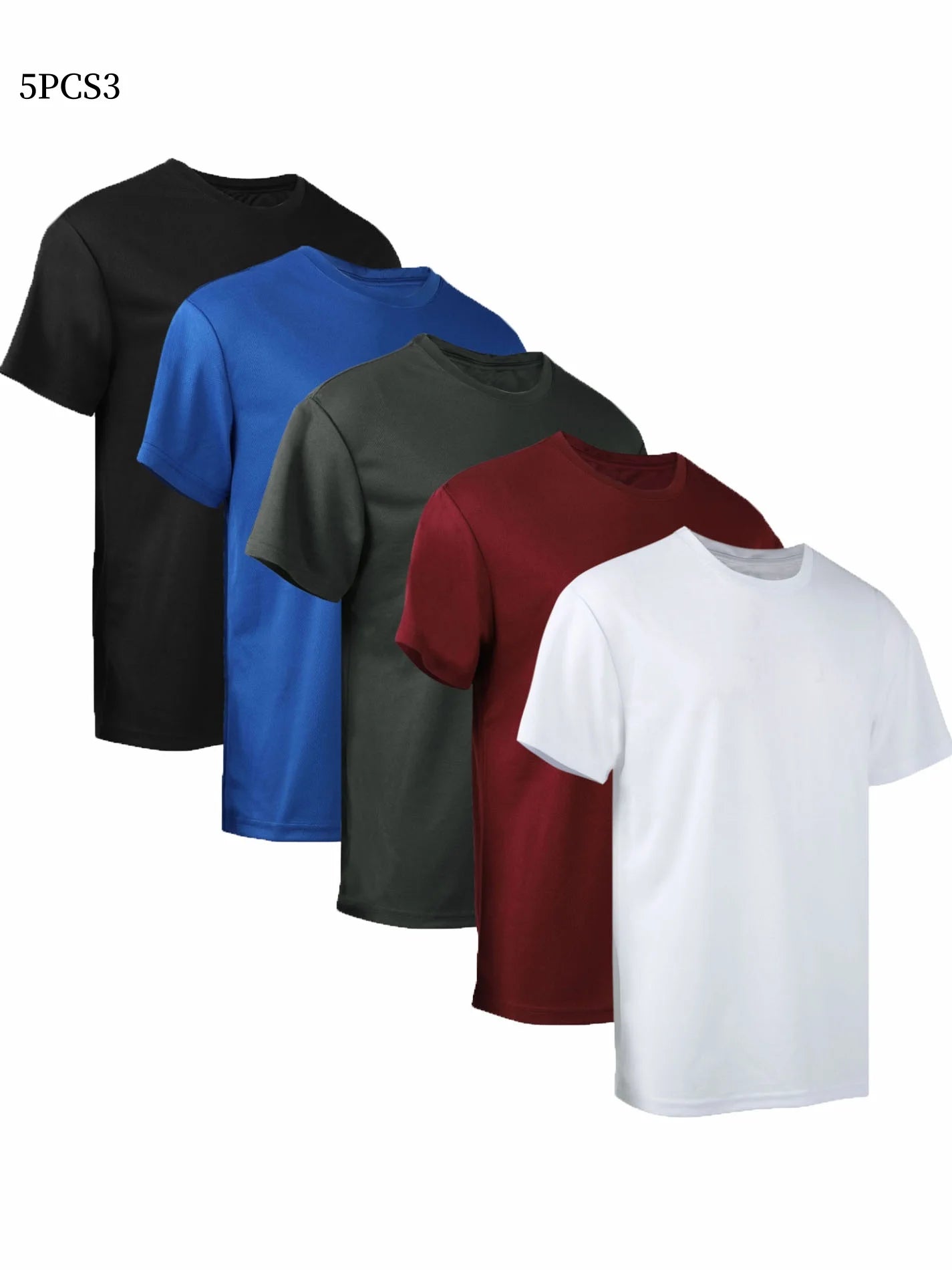 Five Piece Men's Summer Quick Drying Short Sleeved Shirts