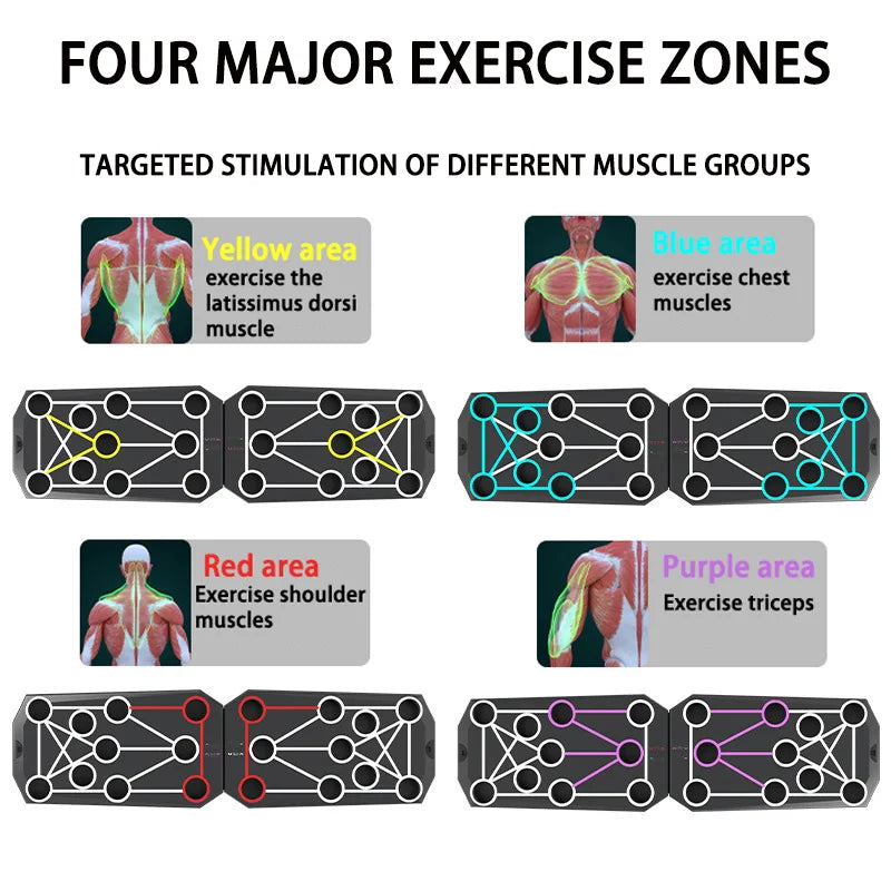 Folding Push-up Board Support Muscle Exercise Multifunctional