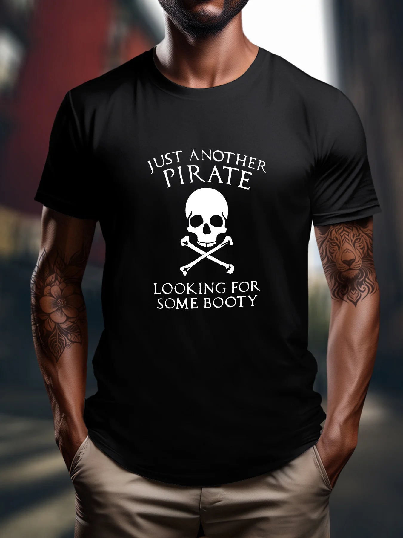 Crewneck T-Shirt - Pirate Booty
