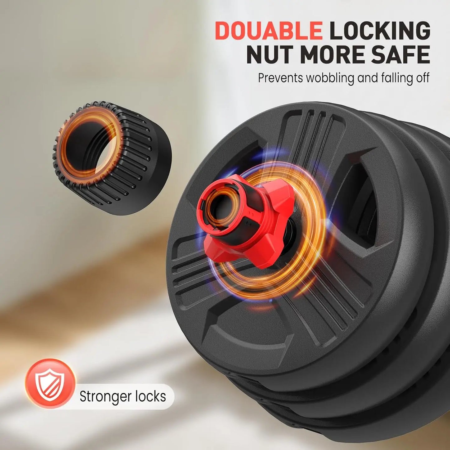 Adjustable Dumbbells, 30/40/80lbs Free Weight Set with Connector
