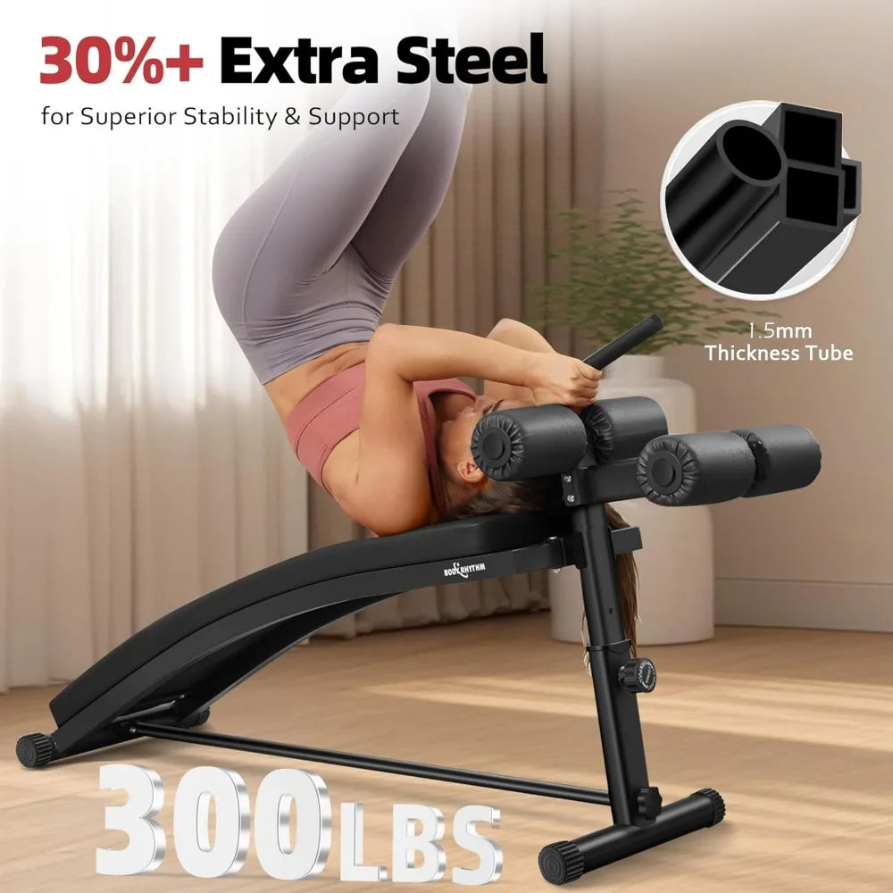 Sit Up Bench with 4 Adjustable Heights