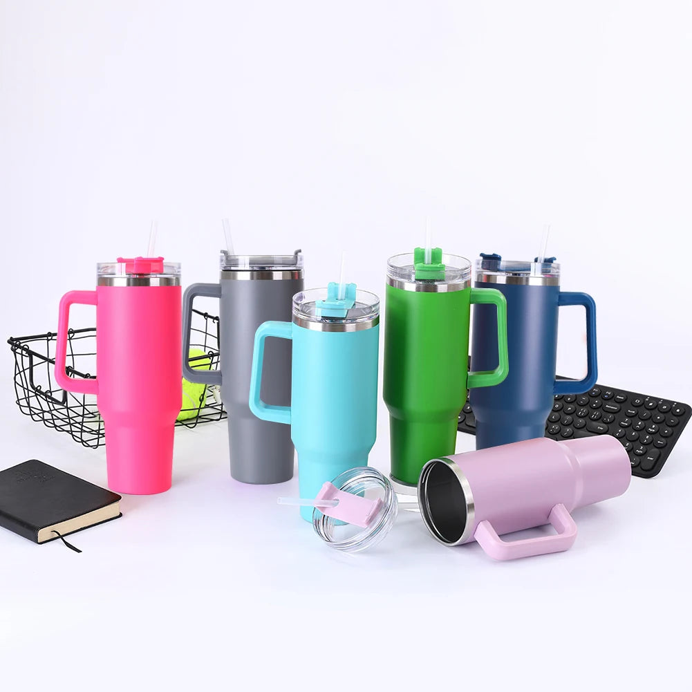 40oz Straw Double-Layer Insulated Cup