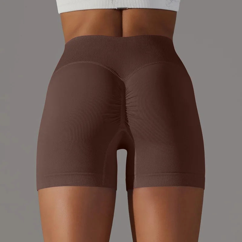 3 Pieces Women Solid Peach Hip Sports Pants