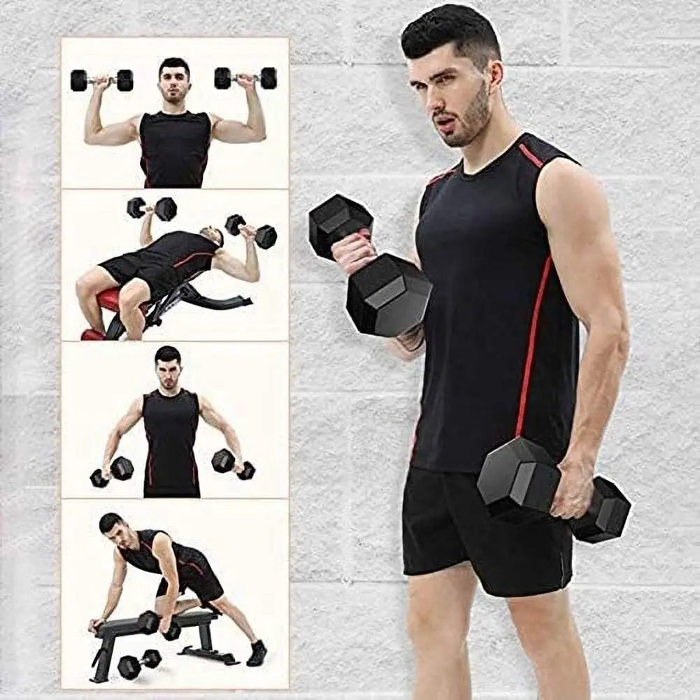 Dumbbells Set of 2 - Black 8 Pounds
