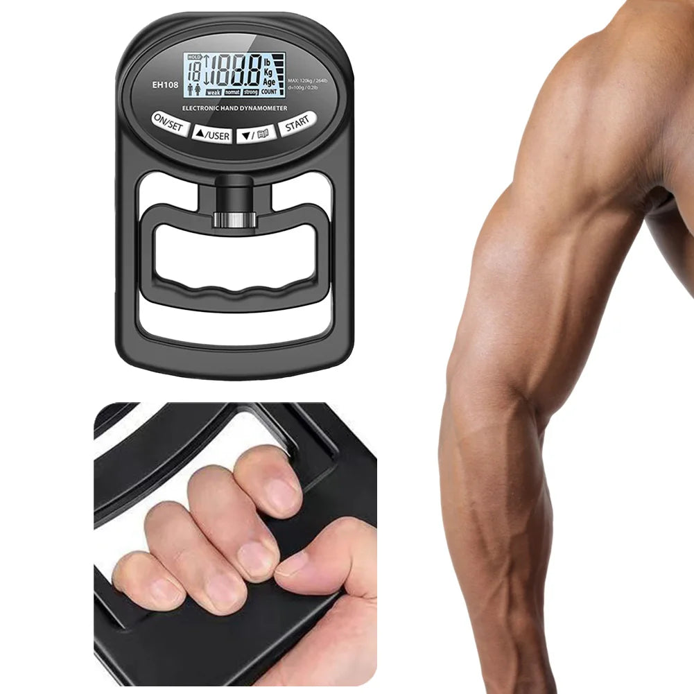 Digital Hand Dynamometer 265Lbs/120Kg