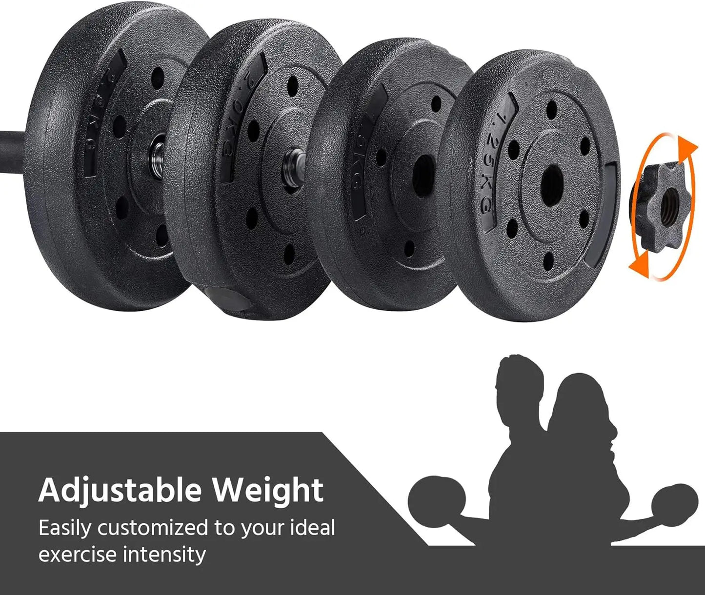 66LB Adjustable Dumbbell Weight Set