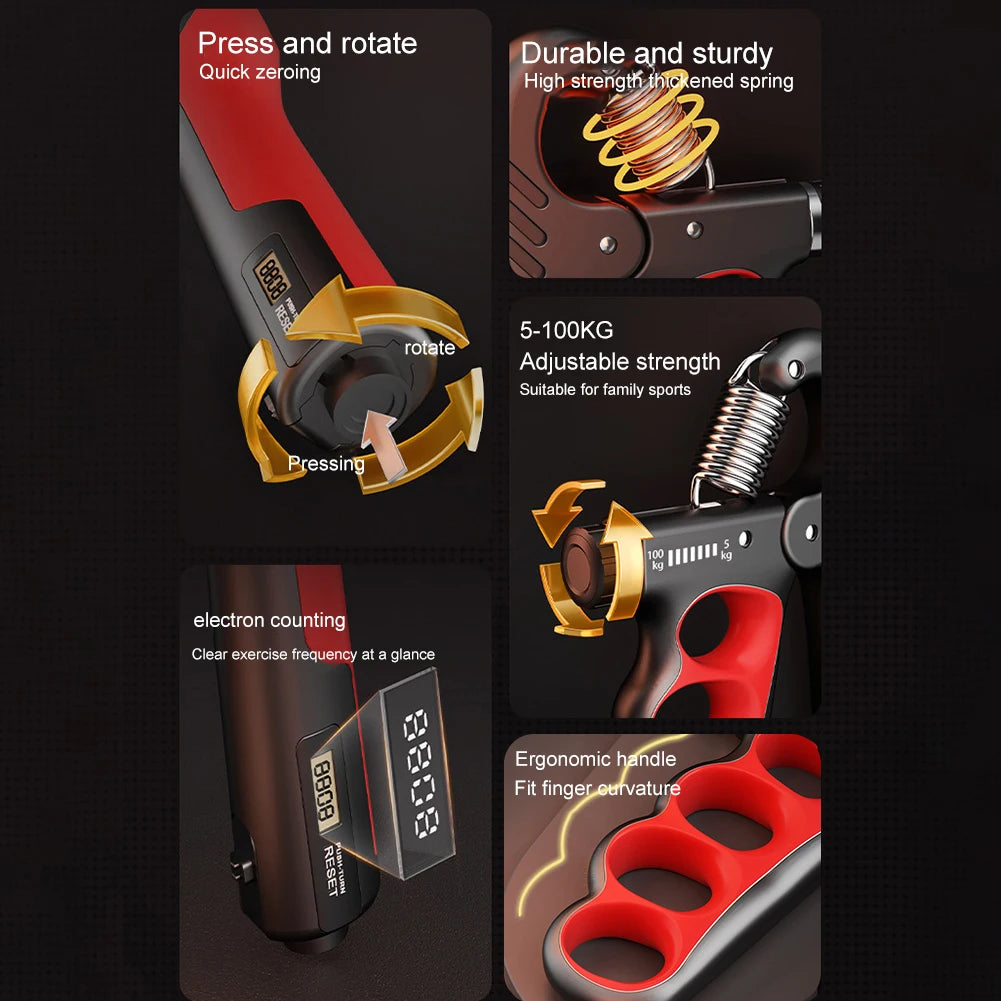 5-100KG Grip Strength Trainer Wrist Expander