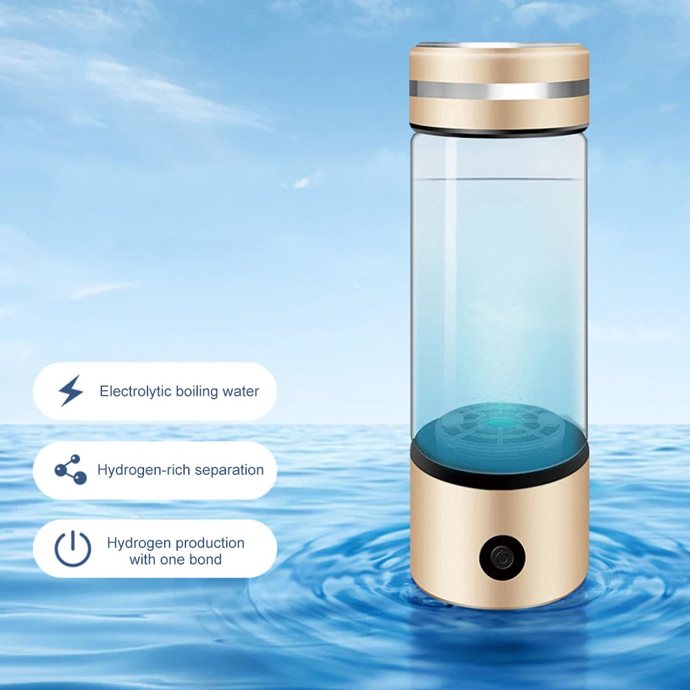 330ml Hydrogen Water Bottle USB Rechargeable