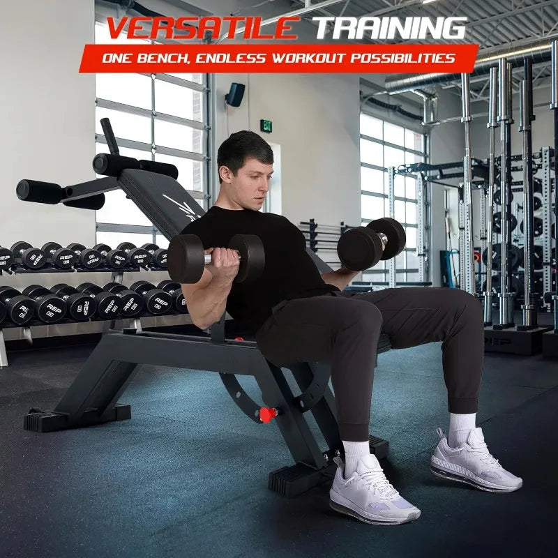 Adjustable Incline Decline Weight Bench for Home Gym