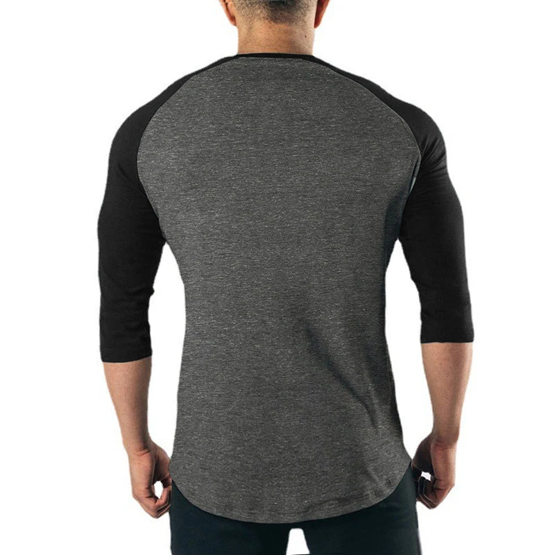 Clothing Gym Bodybuilding Solid Color T-shirt