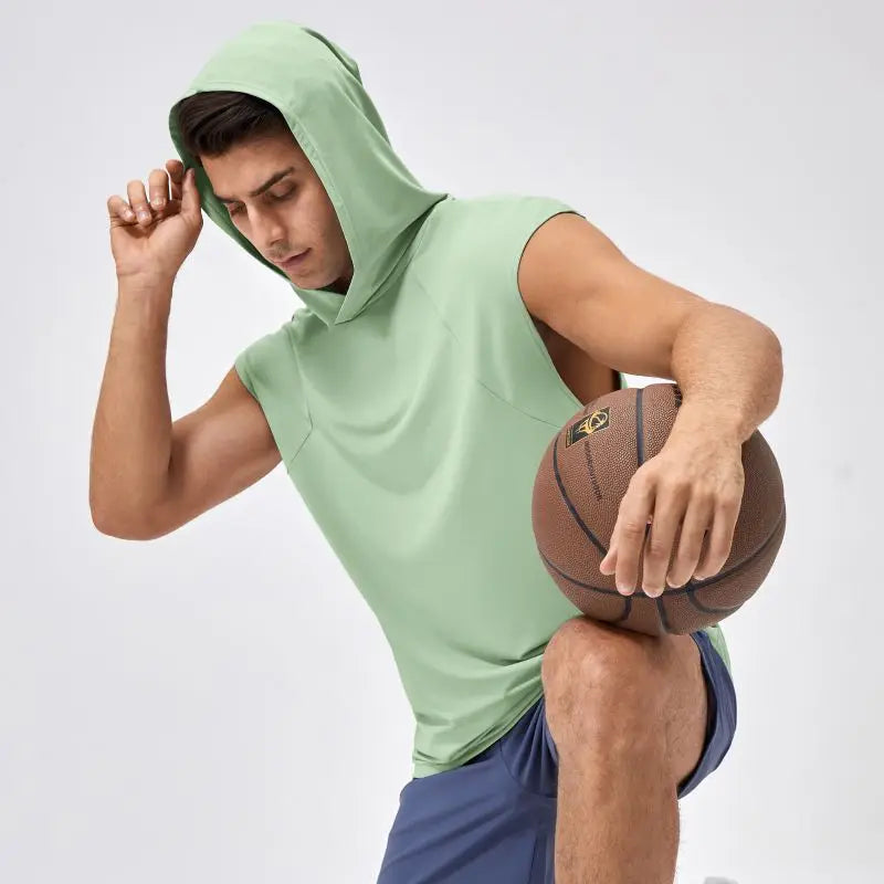 Basketball Hooded Vest Men
