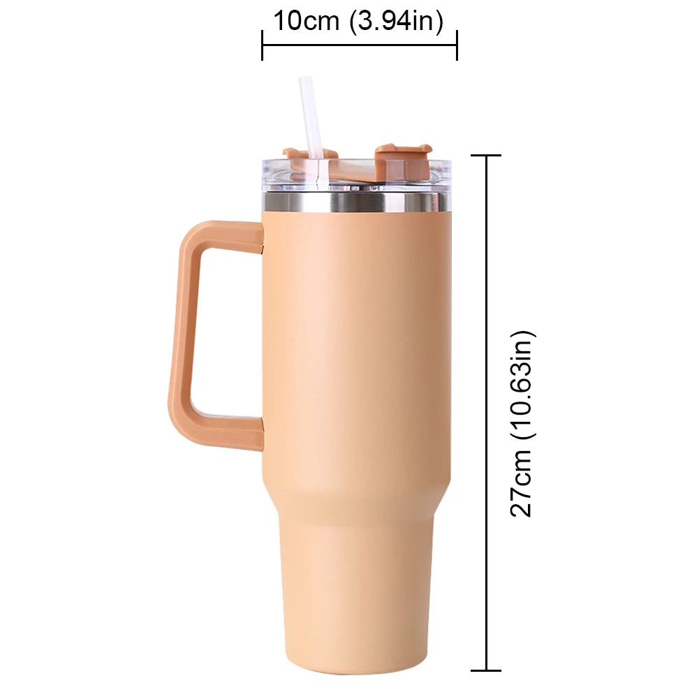 40oz Straw Double-Layer Insulated Cup
