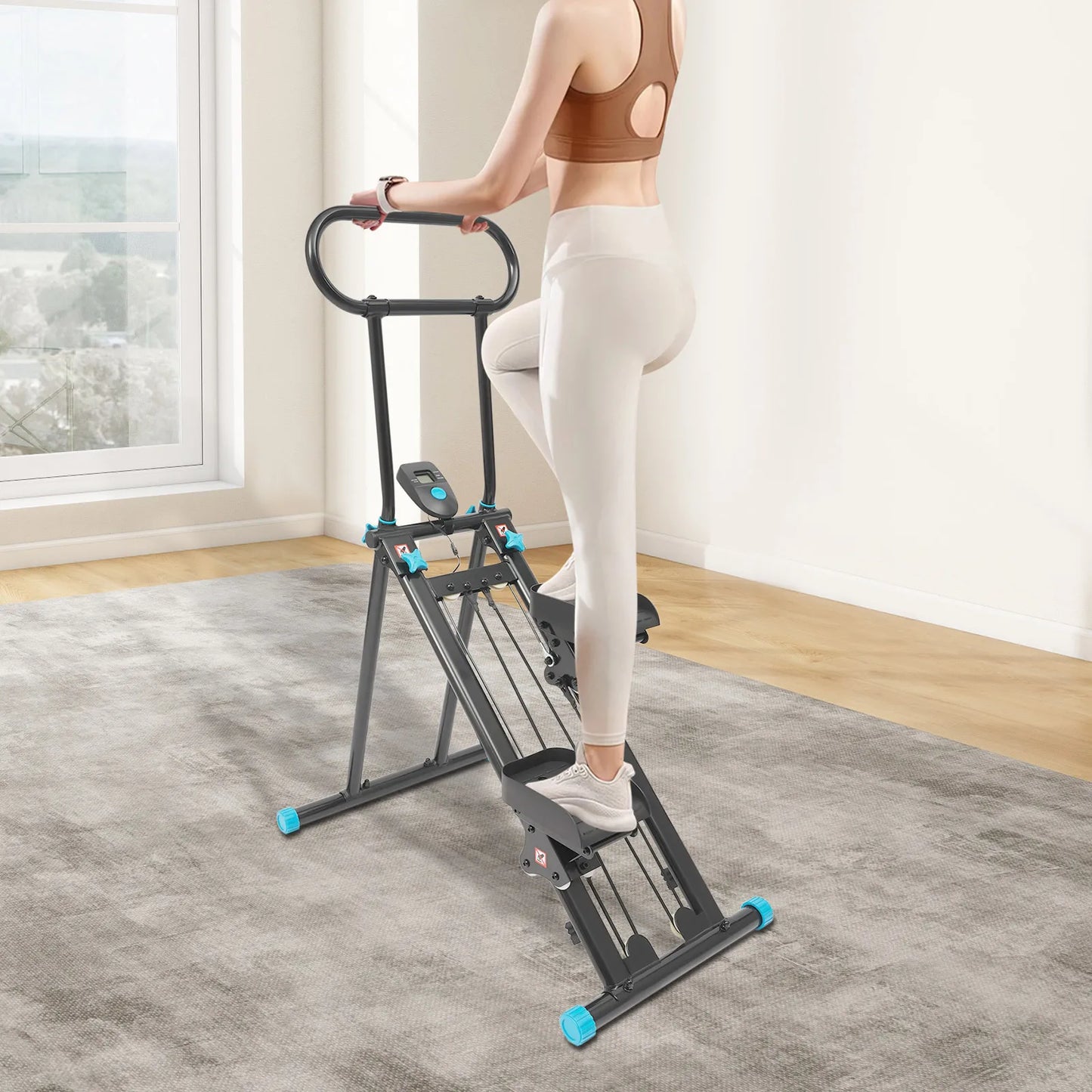 Folding Stair Stepper Vertical Climber Machine 300lbs