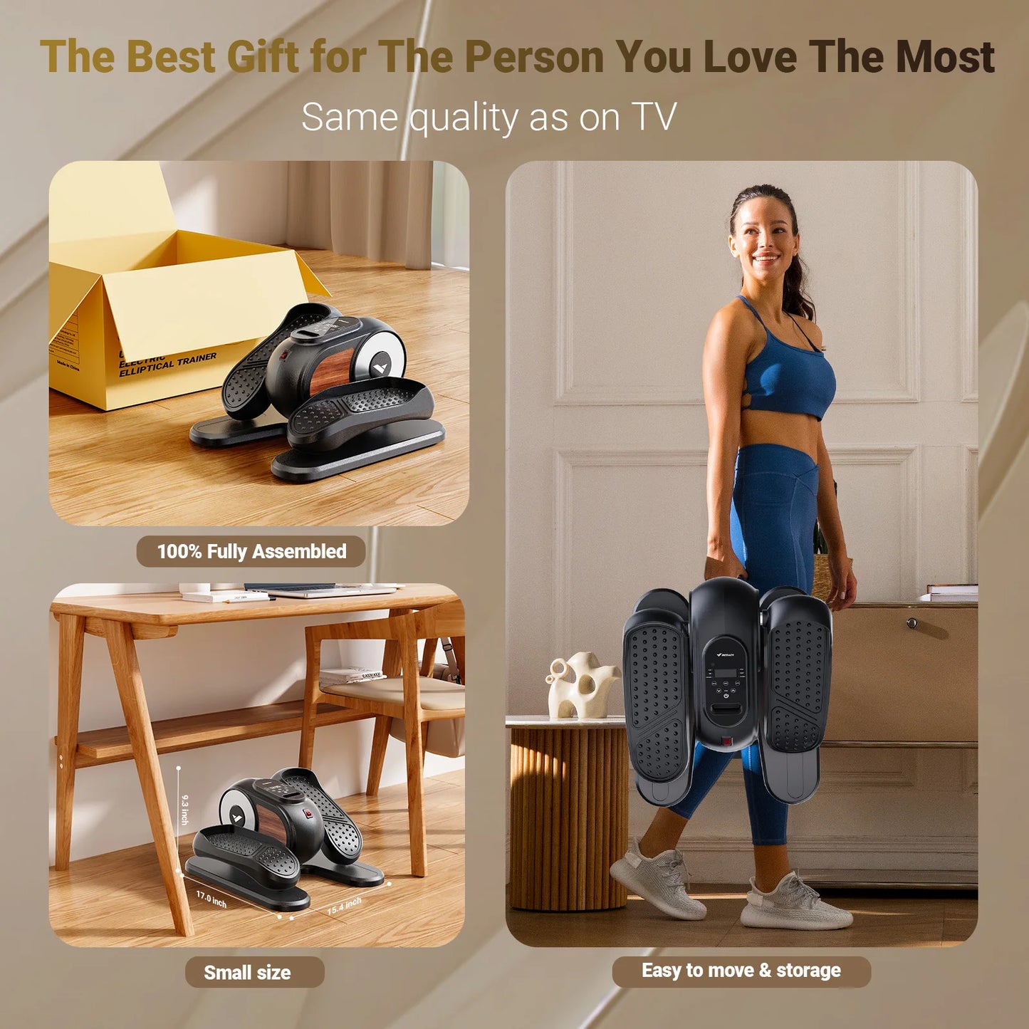 Under Desk Elliptical Leg Exerciser