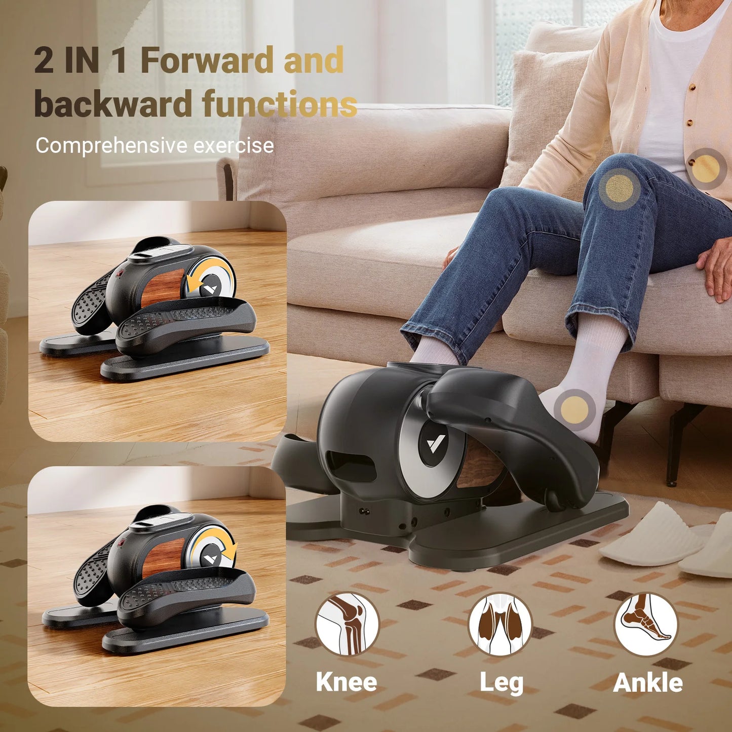 Under Desk Elliptical Leg Exerciser