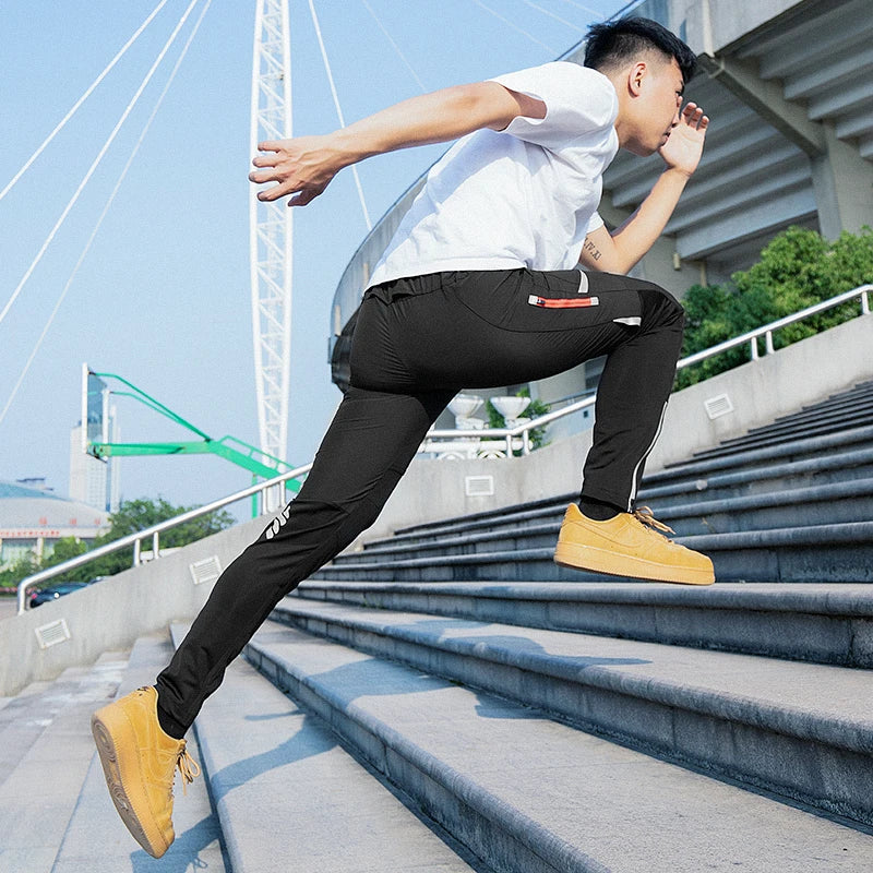 Hight Elasticity Sports Pants Reflective Trousers