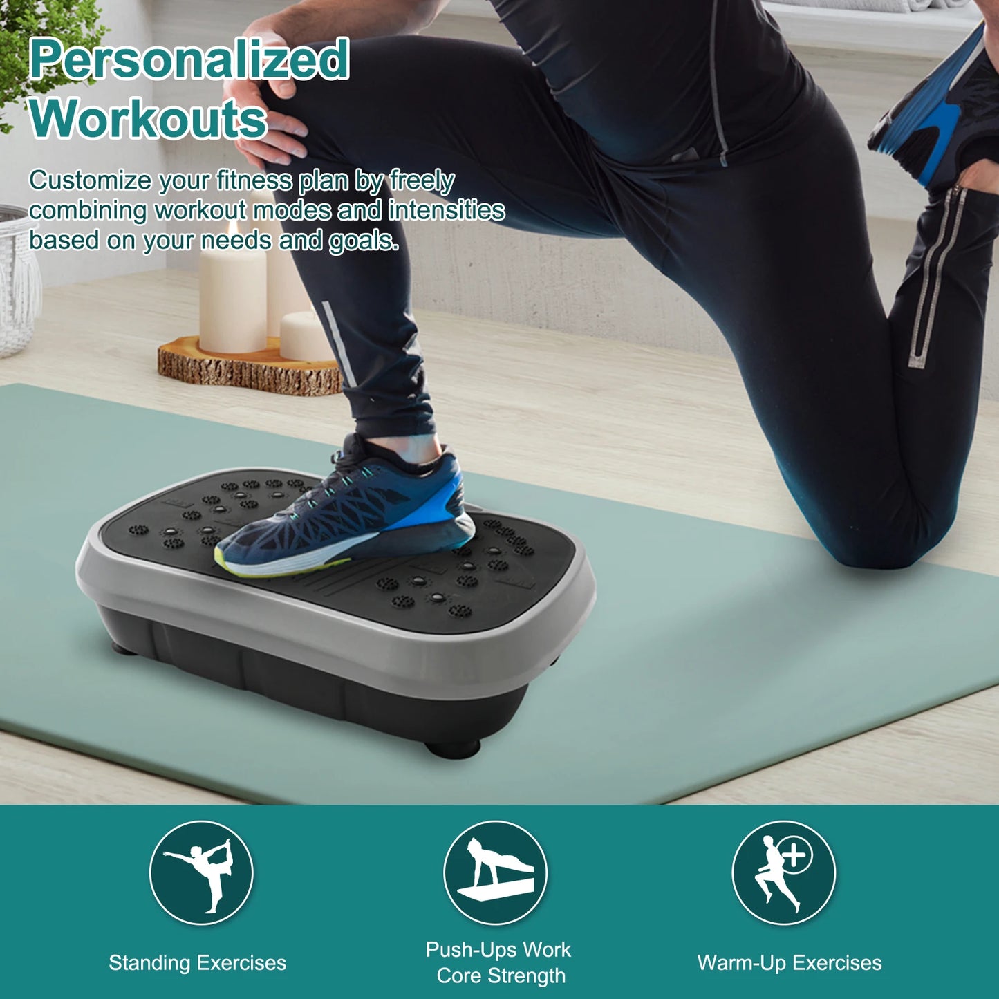 Vibration Plate Exercise Machine Fat-Burning Home Fitness