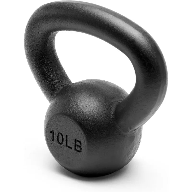 Powder Coated Solid Cast Iron Kettlebell Weights Set
