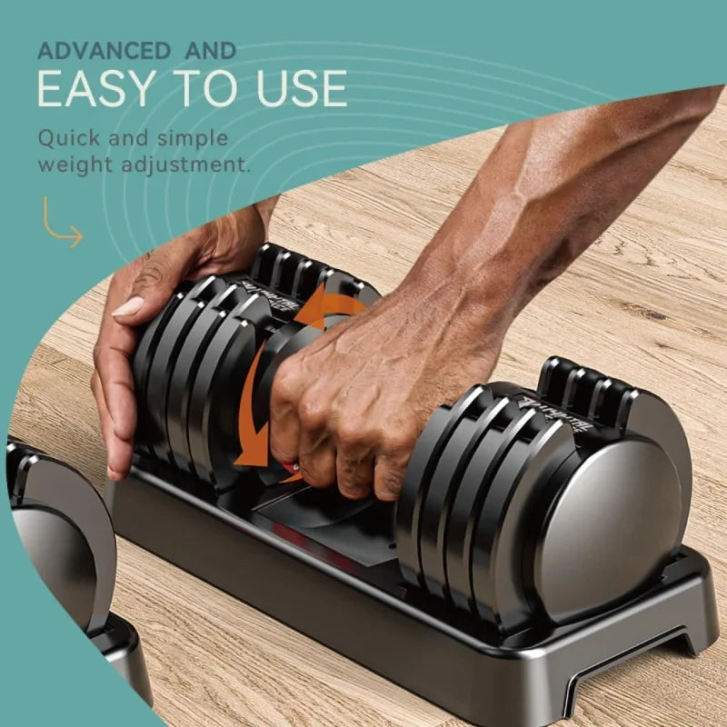 25/55lbs Adjustable Dumbbells Set