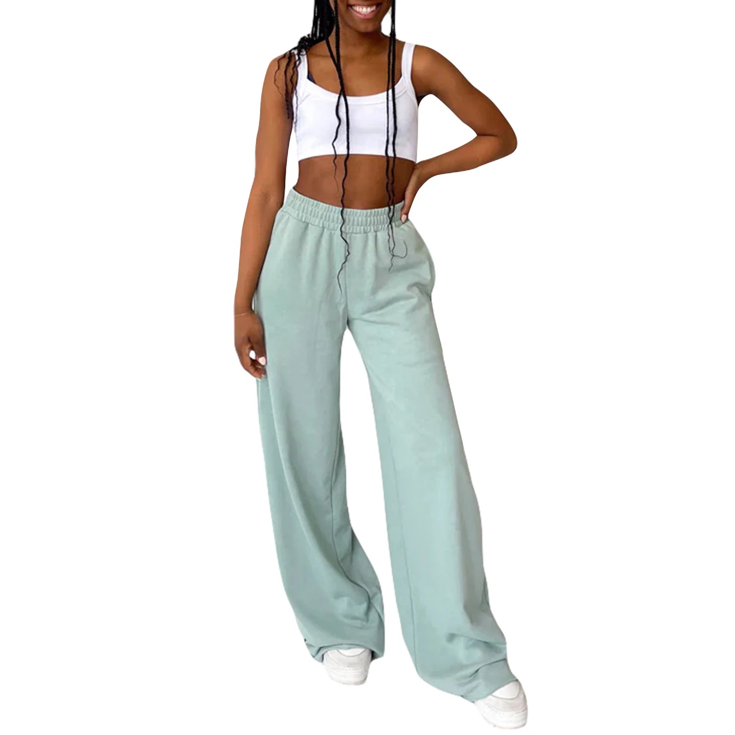 Women s High Waist Wide-Leg Pants