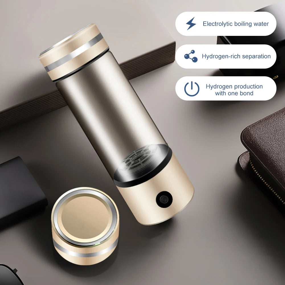 330ml Hydrogen Water Bottle USB Rechargeable