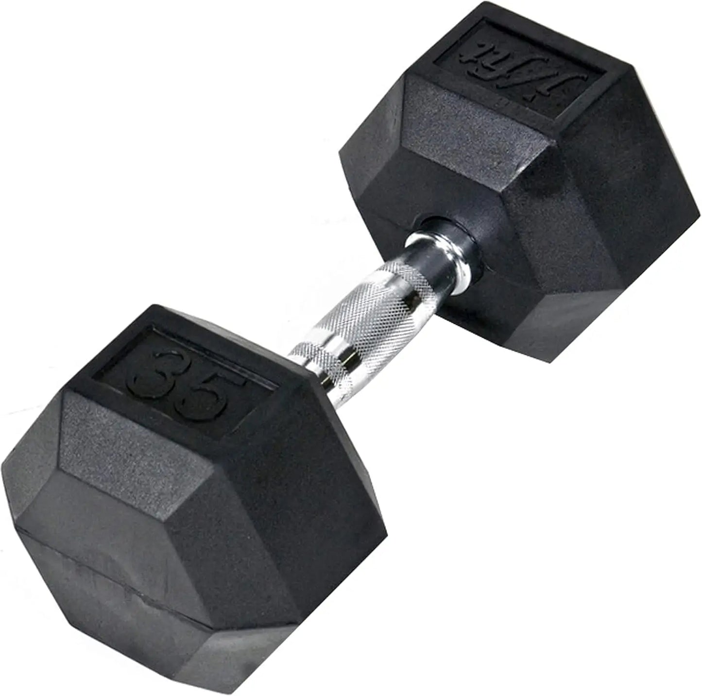 Rubber Hex Dumbbells - 35/40lb