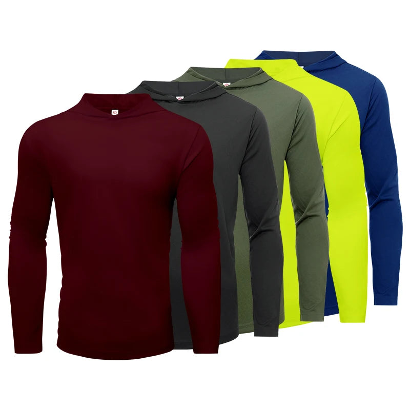 Men's Five Piece Sports Long Sleeved T-shirt