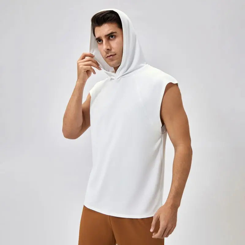 Basketball Hooded Vest Men