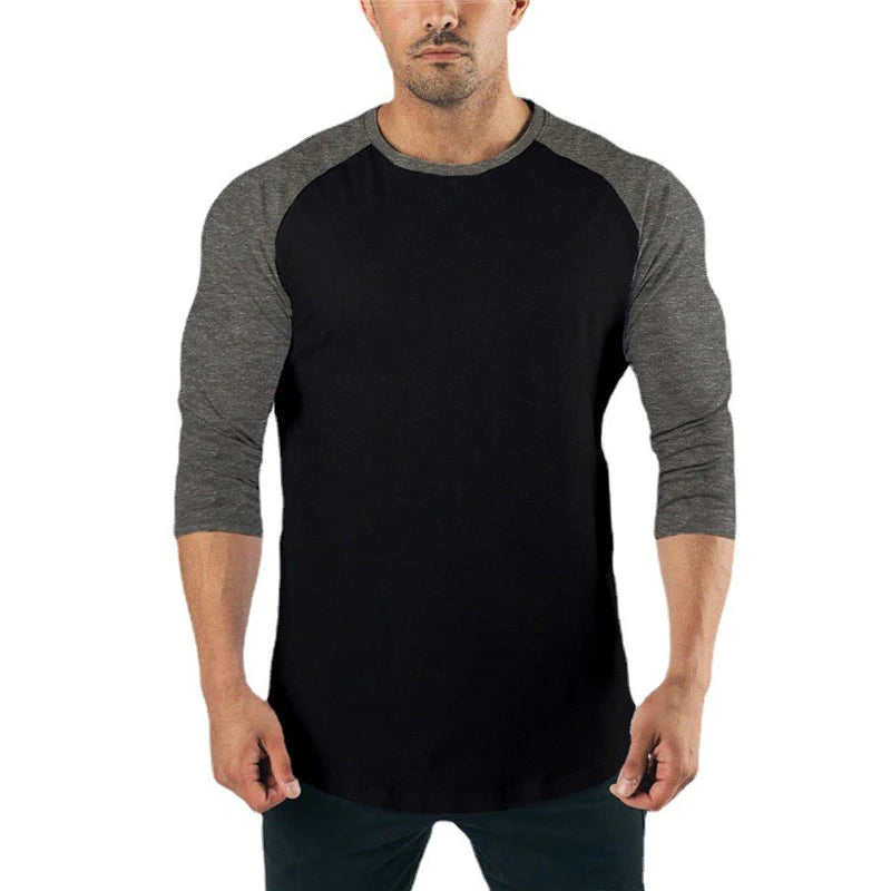 Clothing Gym Bodybuilding Solid Color T-shirt