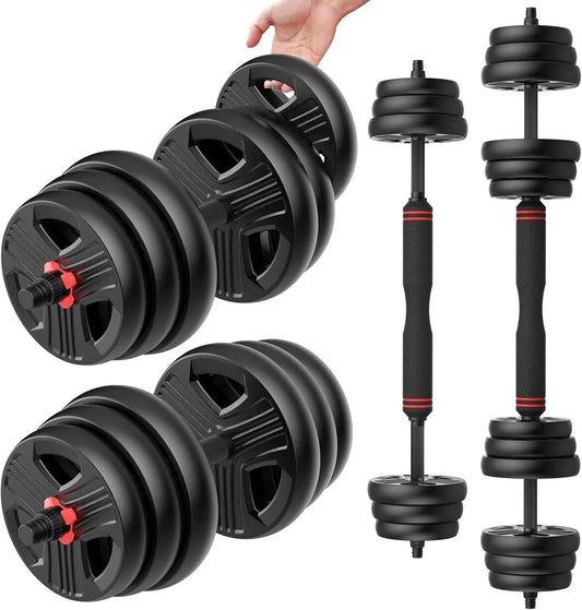 Adjustable Dumbbells, 30/40/80lbs Free Weight Set with Connector