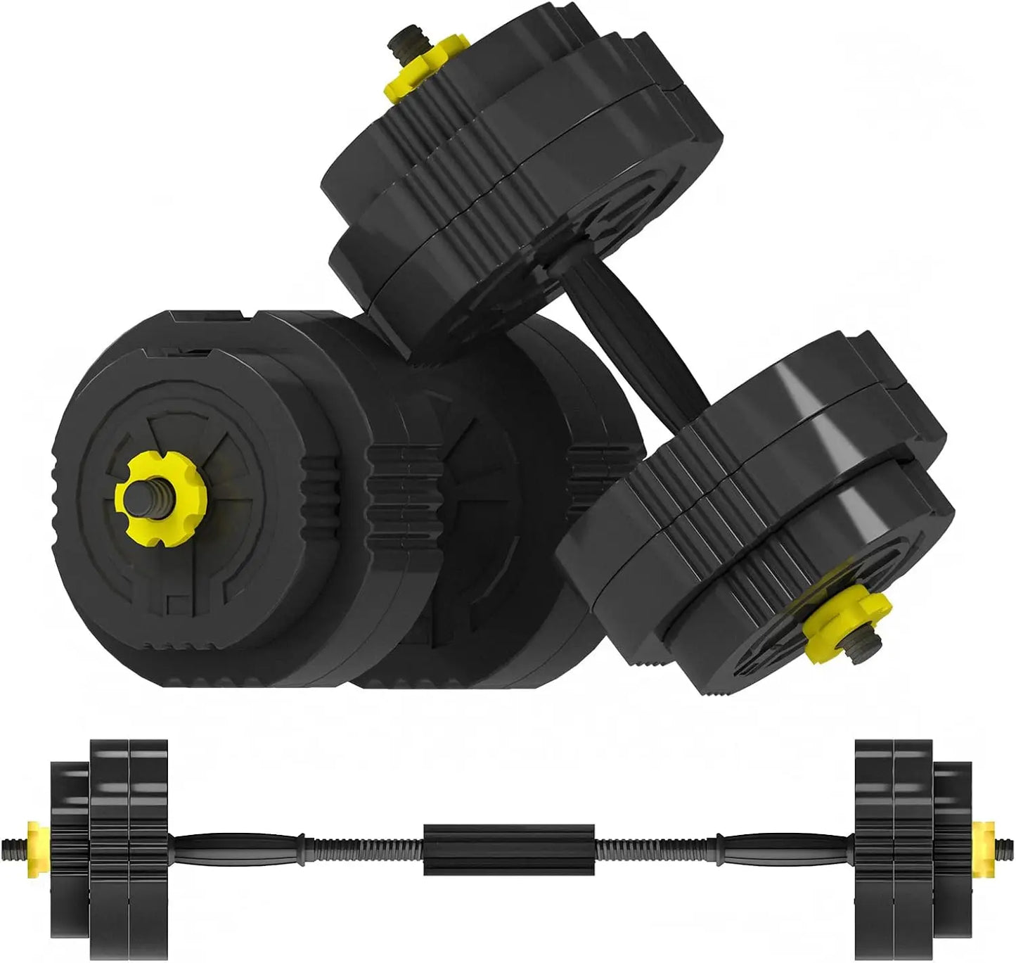 Adjustable Dumbbells Set of 2, 55 LB Dumbbells Weights Set