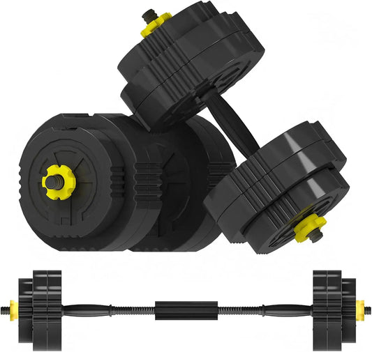 Adjustable Dumbbells Set of 2, 55 LB Dumbbells Weights Set