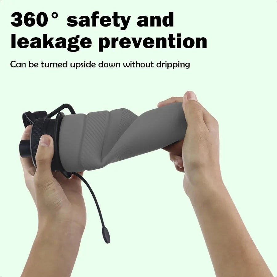 Water Bottle 24oz Foldable Travel Water Bottles