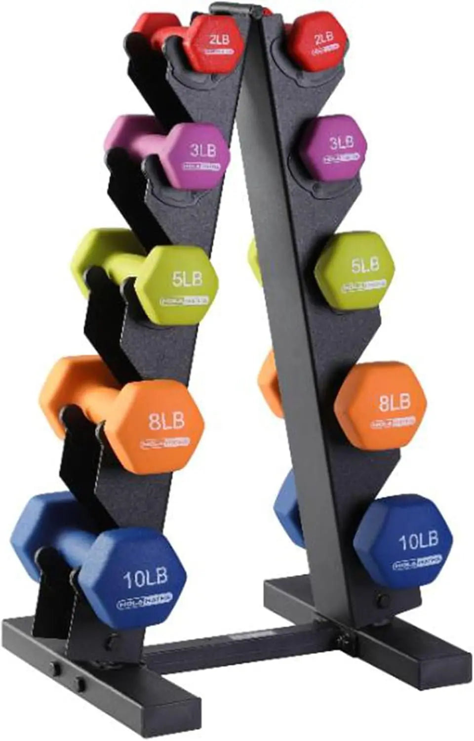 Dumbbell Free Hand Weight Set with Rack