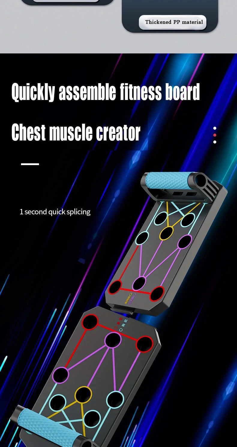 Folding Push-up Board Support Muscle Exercise Multifunctional