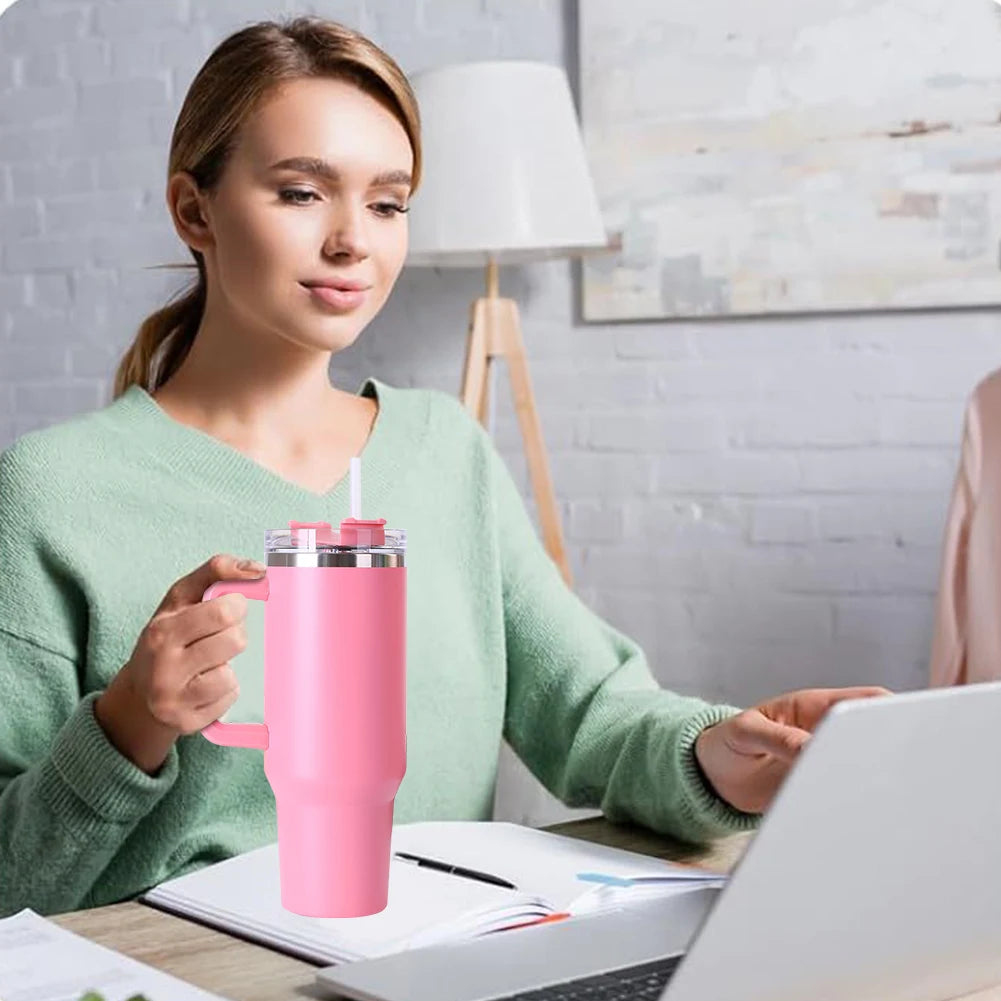 40oz Straw Double-Layer Insulated Cup