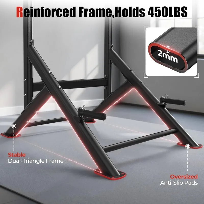 Power Tower Pull Up Dip Station