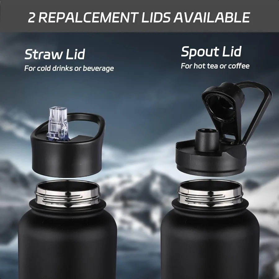 32 oz Insulated Water Bottle Stainless Steel