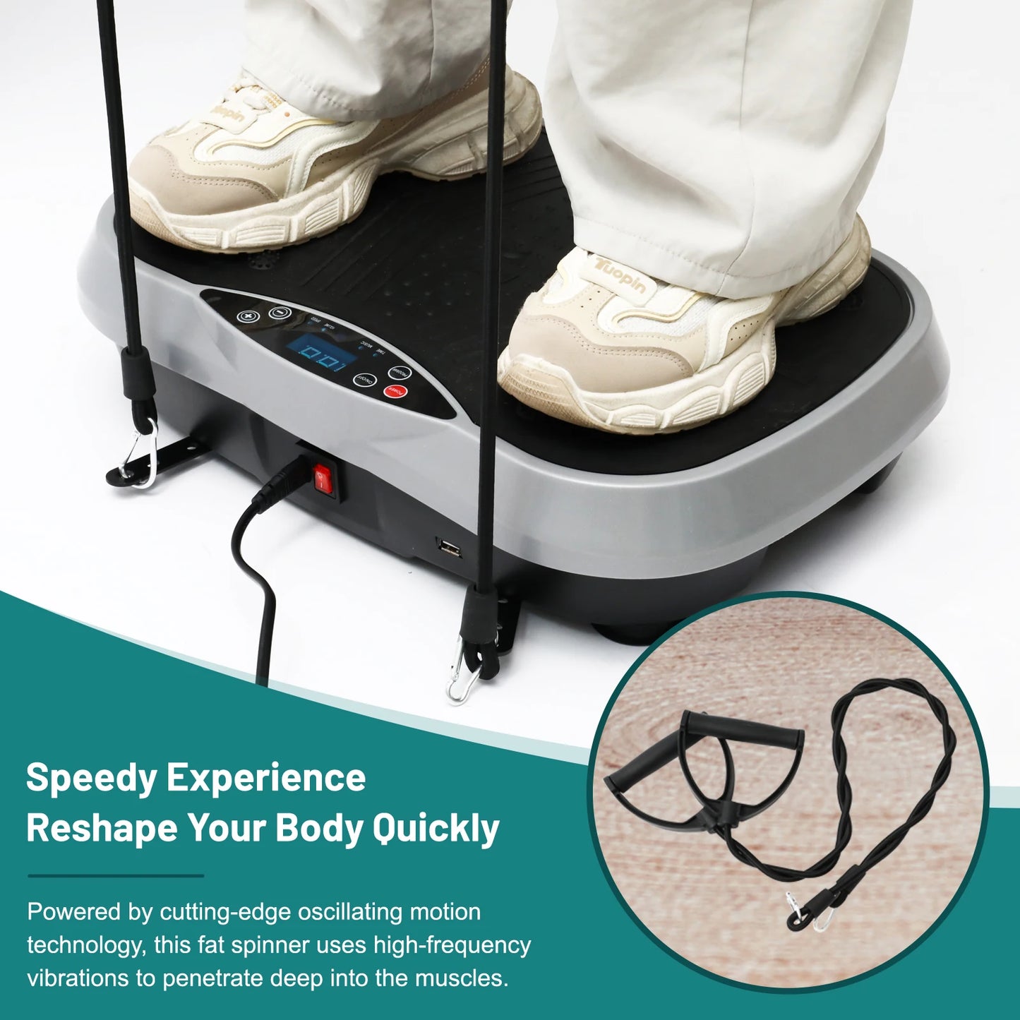 Vibration Plate Exercise Machine Fat-Burning Home Fitness
