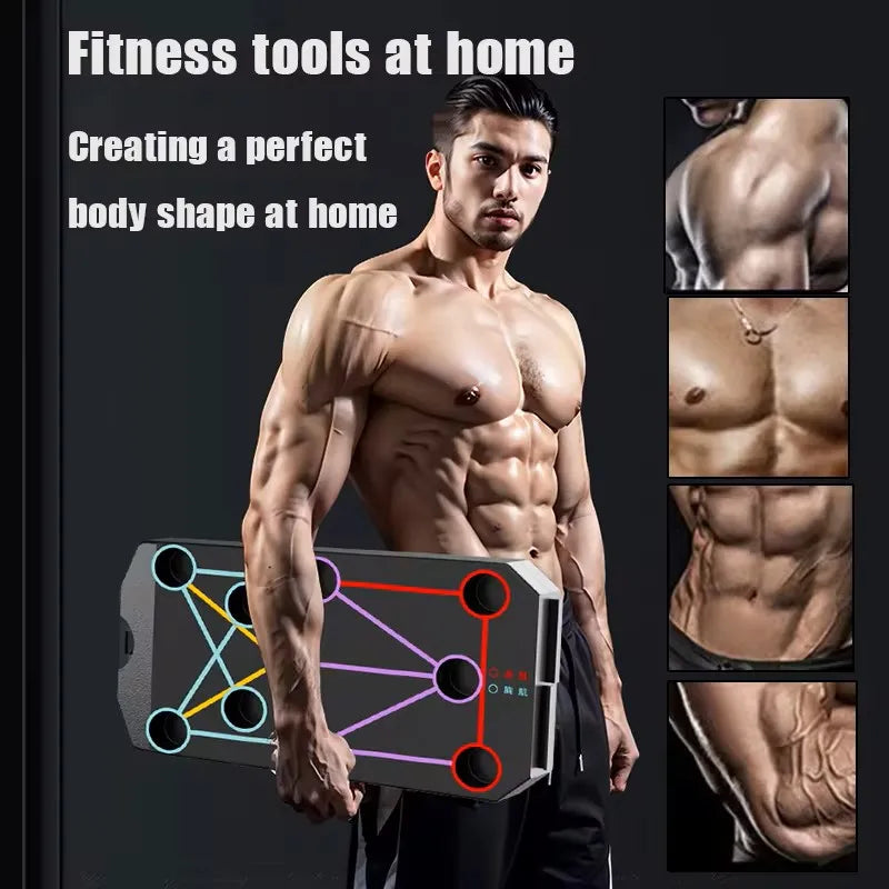 Folding Push-up Board Support Muscle Exercise Multifunctional