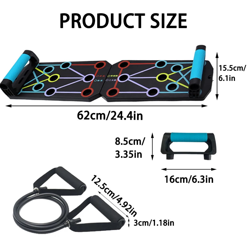 Folding Push-up Board Support Muscle Exercise Multifunctional