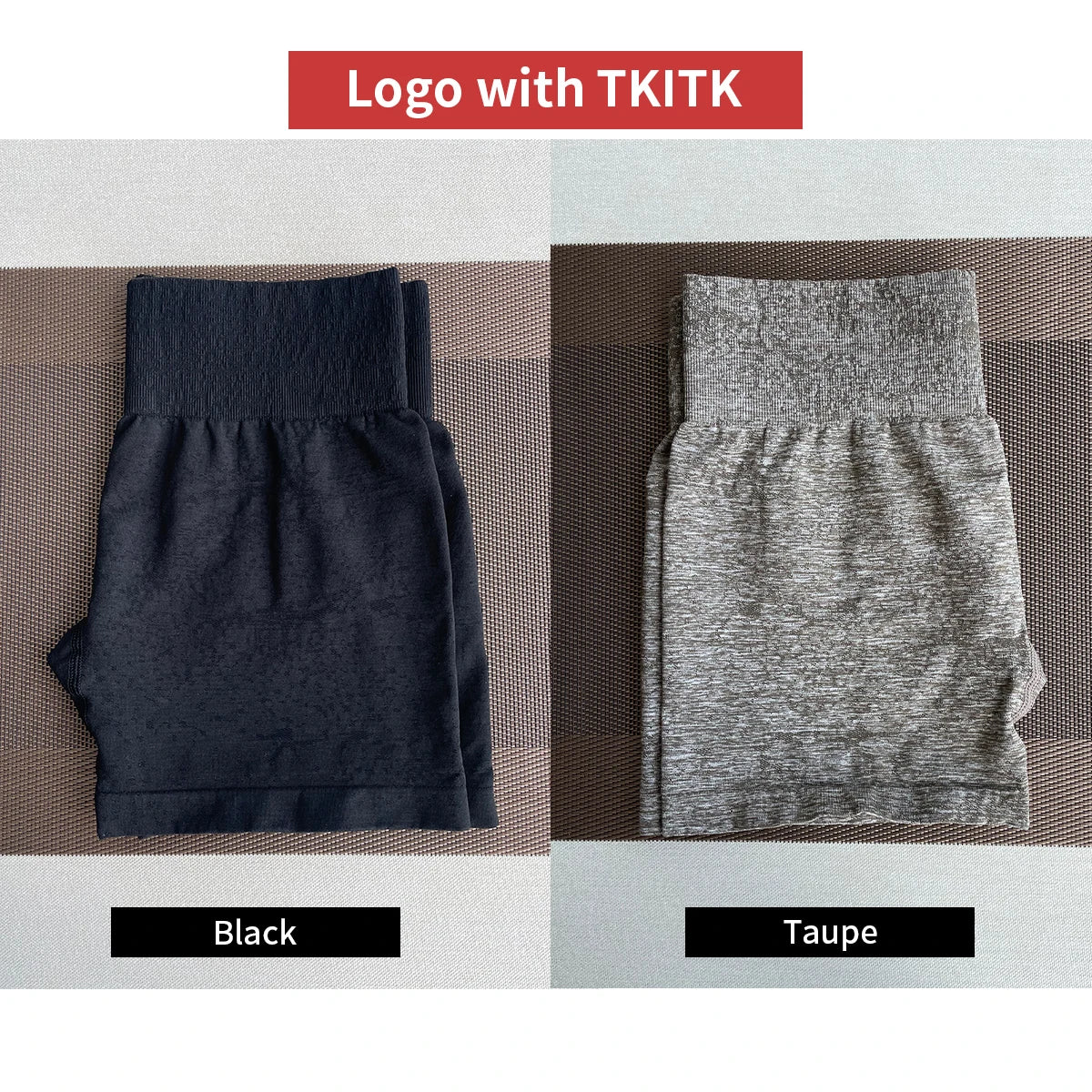 2Pcs Seamless Shorts Women Soft Workout Tights