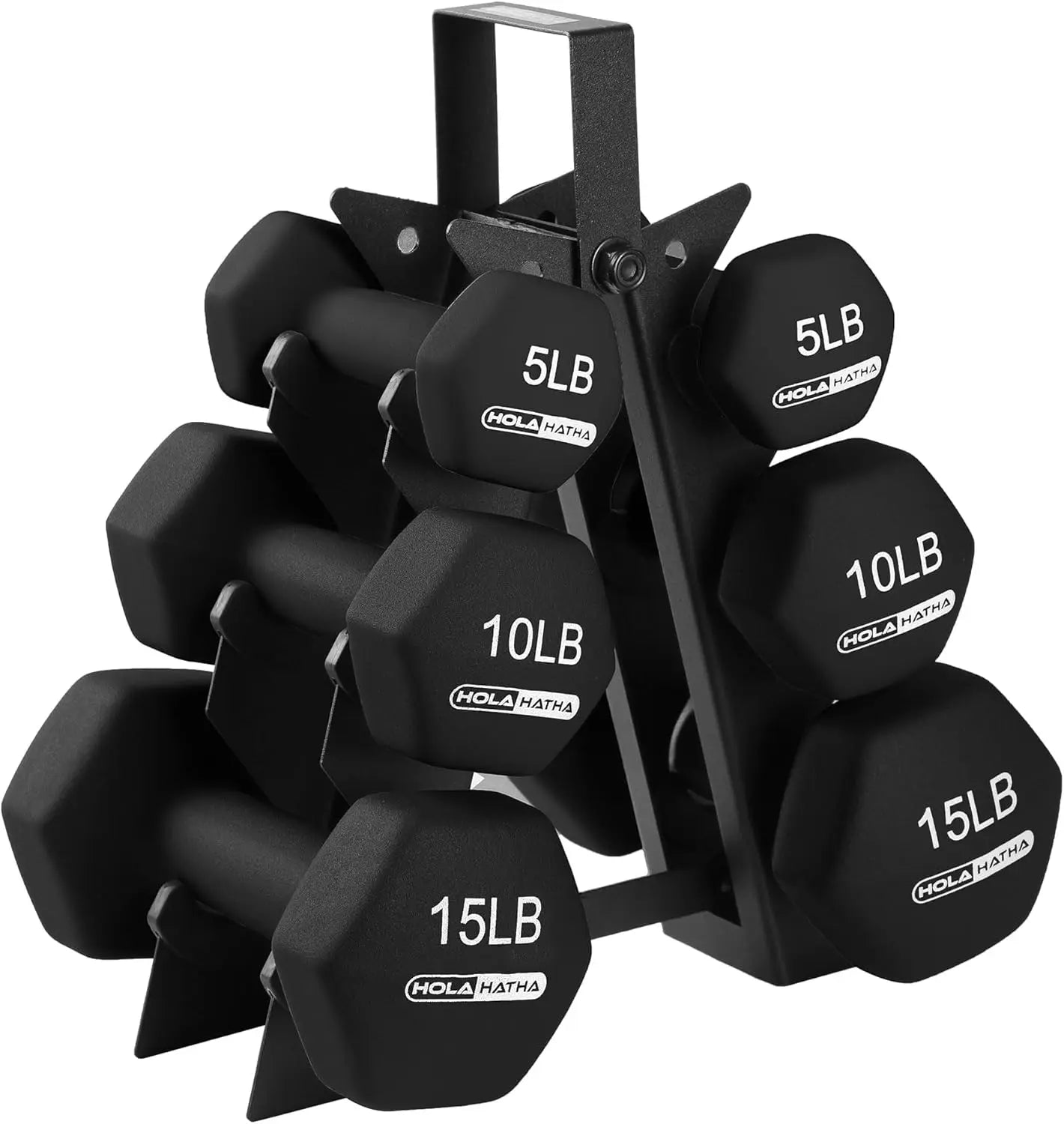 Dumbbell Free Hand Weight Set with Rack