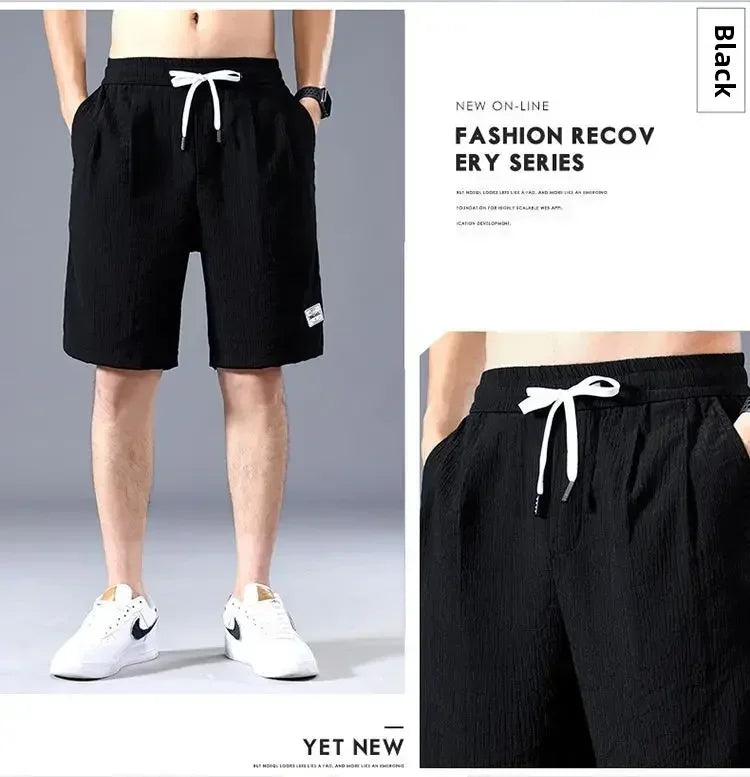 Men's Ice Silk Casual Shorts