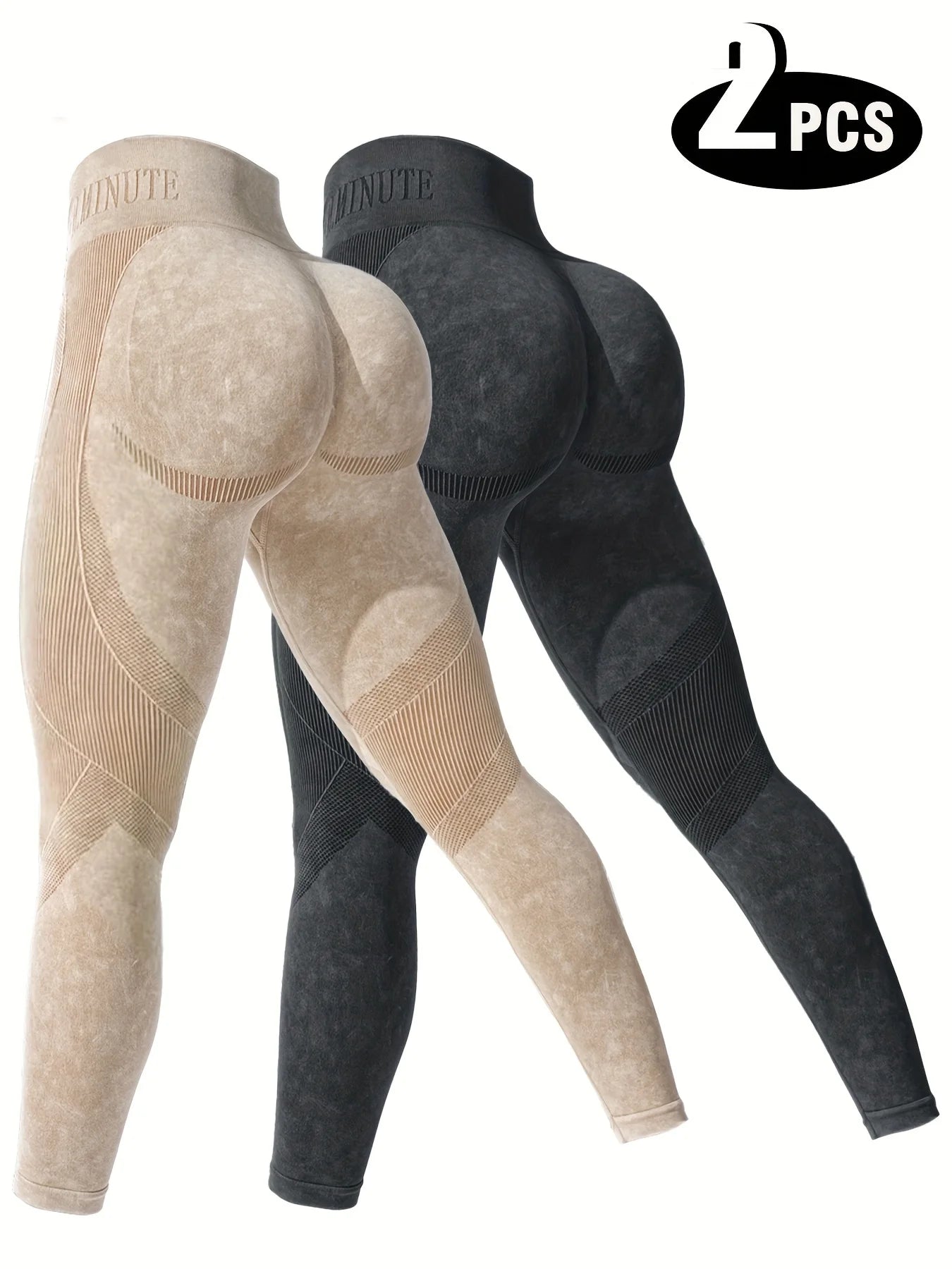 2 Pack Women's High Waisted Sexy Butt Lifting