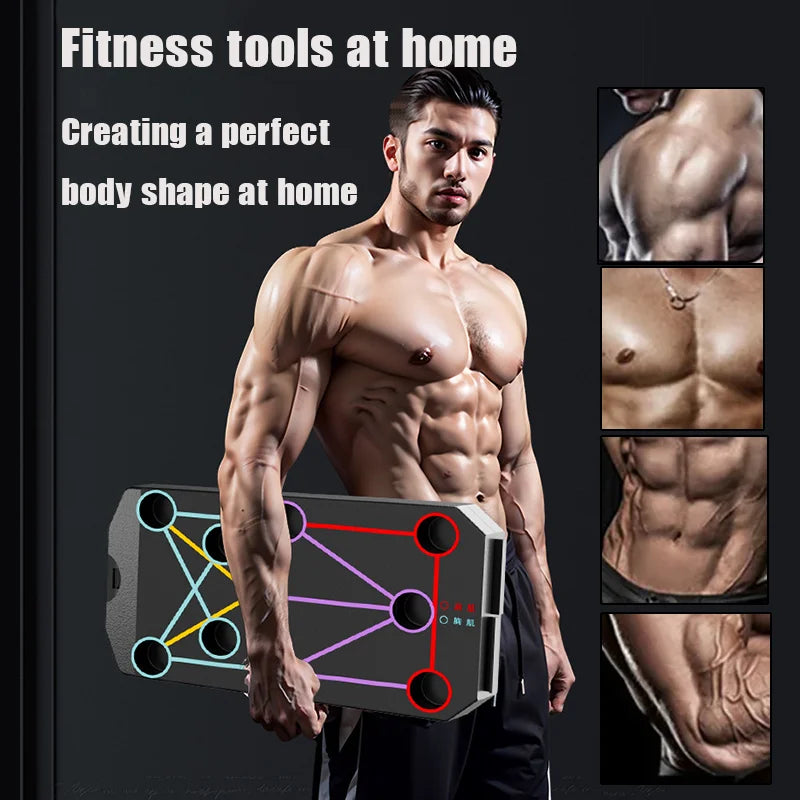 Folding Push-up Board Support Muscle Exercise Multifunctional